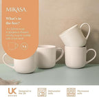 MIKASA Cranborne 4pc Stoneware Mug Set, 320ml, Gift Boxed - Image 4