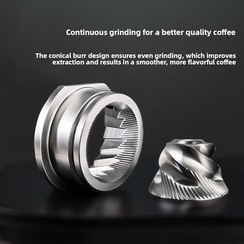 ASHATA Conical Grinder Burr Set Replacement, Stainless Steel 48MM Burrs for HSPlus Coffee Grinders - Image 4