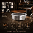 58mm Espresso Filter Basket 18g, Z-2118 High-Extraction Basket, 2118 Laser-Cut Flat Holes, Ridgeless Portafilter Basket, Precision Stainless Steel for La Marzocco, E61, Slayer, Decent - Image 5