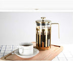 Coffee Maker Filter Press Pot High Borosilicate Glass Filter Pot Coffee Pot Home Tea Maker-16.7 * 7.2Cm_350Ml - Image 3