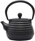 Cast Iron Tea Pot Set Japanese teapot tetsubin Kettle Drink Kungfu Tools Stainless Steel Sieve Ellipse Tea Kettle 500ml-As Shown (Stainless Steel) by Unknown