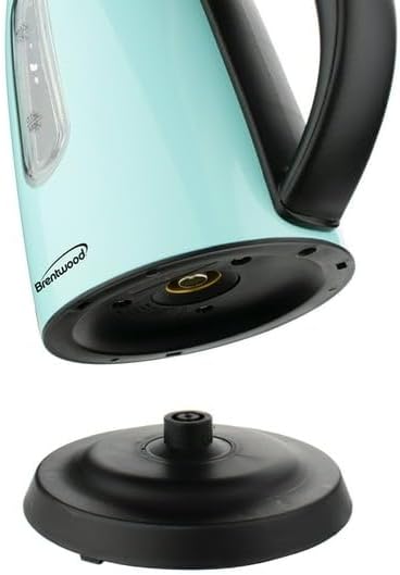 1 Liter Stainless Steel Cordless Electric Kettle – Fast Boil Hot Water Heater with Auto Shut-Off, BPA-Free, 360° Swivel Base, for Tea, Coffee & Instant Meals (Blue) - Image 4