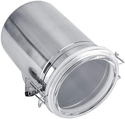 Stainless Steel Coffee Container Vacuum Sealed - Large Capacity Storage Jar for Coffee Beans Tea Sugar with Airtight Seal 1200ml Food Grade Metal Canister for Bean Storage - Image 3