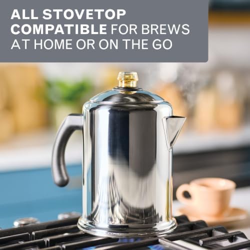 Farberware Classic Stainless Steel Yosemite 12-Cup Coffee Percolator - Image 4