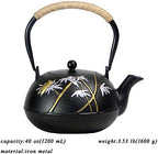 tetsubin Cast iron Tea Kettle workshop Healthy japanese Tea pot with Stainless Steel Infuser（40 oz） - Image 2