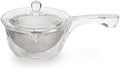 Yama Kysus Side-Handle Teapot 10 Oz, Borosilicate Glass Teapot with Stainless Steel Mesh Filter - Yama Glass, Hand Crafted in Taiwan by EspressoParts