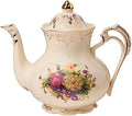 YOLIFE Flowering Shrubs Teapot with Infuser, 35 OZ / 4 Cup Tea Pot by YOLIFE