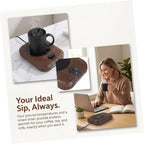 Electric Mug Warmer with Smart Temperature Control and 4 Heat Settings, Oversized Heating Panel and Colorful Ambience Light, Cord, for Coffee and Tea at Home or Desk - Image 3