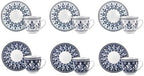 KARACA Peyker Turkish Coffee Cup Set for 6 People - 12 Piece Cups with Saucers - Small Bone China Espresso Set - Ideal for Serving Greek, Arabic Coffee (2.8 fl oz) - Image 5