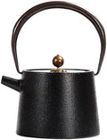 Cast Iron Teapot Japanese Tea Pot with Copper Handle Chinese Stovetop Tea Kettle for Loose Leaf, Boiling Hot Water Tea Teapot by Unknown
