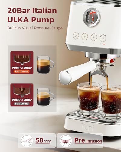 Tuni G1 Conical Burr Coffee Grinder with E2 Gen3 Espresso Machine(Noir) - Image 6