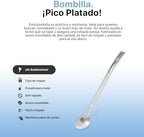 Bombilla de Acero Inoxidable Pico Platado para Mate – Durable, Perfecta para Mate Argentino y Brasileño - Image 2
