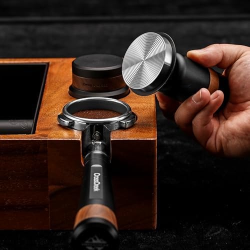 54mm Espresso Tools Set | Black Calibrated Tamper | Bottomless Portafilter with Black Aluminum Handle | Fit Breville & Sage Barista Espresso Machine - Image 6