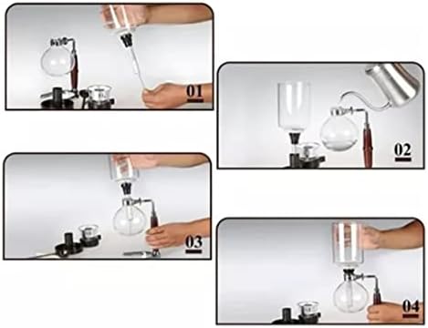 Japanese Style Siphon Coffee Maker Tea Siphon Pot Vacuum Coffeemaker Glass Type Coffee Machine Filter - Image 5