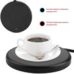 Fdit Electric Auto Shut On/Off Beverage Cup Warmer Pad Desktop Tea Coffee Milk Mug Heater Coaster Tray 220-240V Safely Use for Office/Home(3#) - Image 3