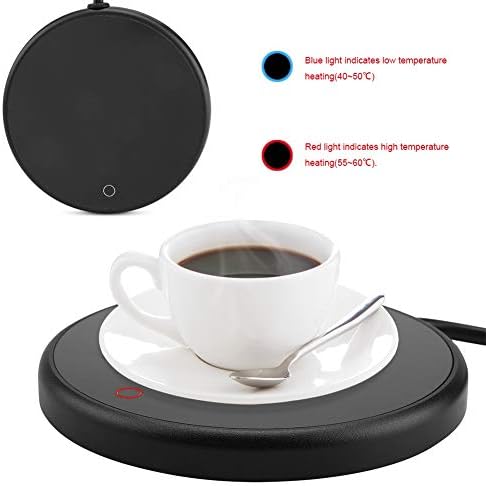 Fdit Electric Auto Shut On/Off Beverage Cup Warmer Pad Desktop Tea Coffee Milk Mug Heater Coaster Tray 220-240V Safely Use for Office/Home(3#) - Image 3