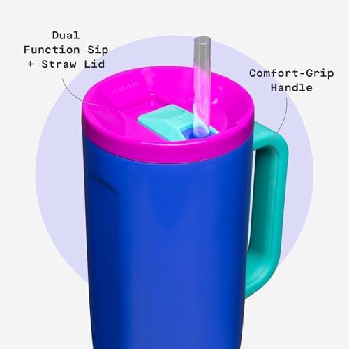 Corkcicle Cruiser Tumbler with Handle & Straw, 40 oz, Windbreaker - Image 5