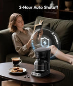 ecozy 12-Cup Drip Coffee Maker with Electric Coffee Grinder Combos - Image 3