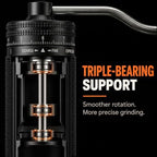 Manual Coffee Grinder for Espresso, Portable Hand Crank Coffee Bean Grinder - Image 6