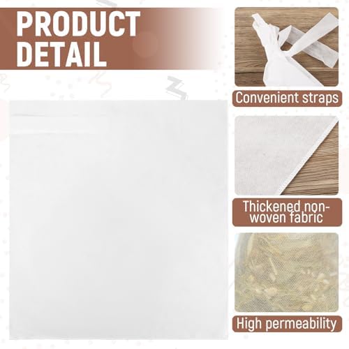 50Pcs 20" x 20" Commercial Cold Brew Coffee Filters for 5 Gallon Buckets, Cold Brew Bags Disposable for Commercial Model Cold Brew Coffee Makers - Image 3