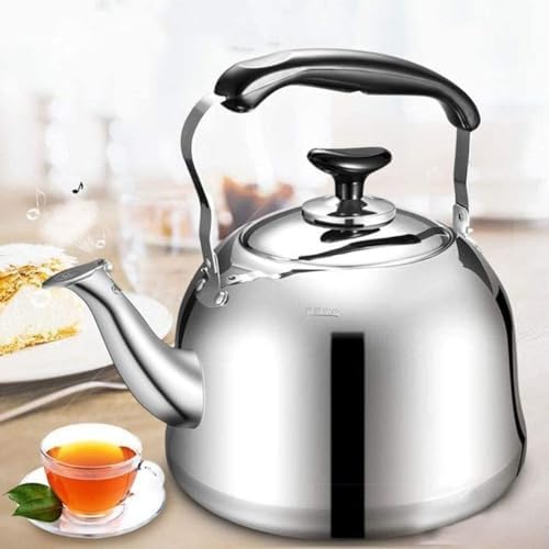 Teapot Kettle-Non-Slip Gas Stainless Steel Teakettle for All Stovetop with Handle Whistling Tea Quick Boil Kettle(6L) - Image 3