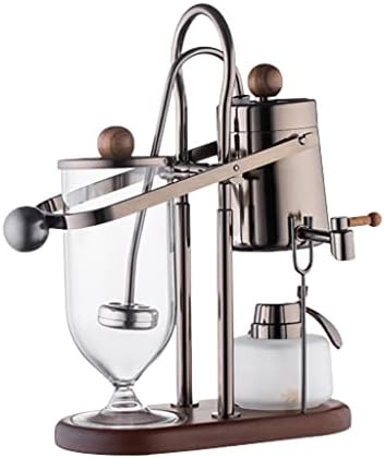 JITEM Cafetera Belgium Luxury Royal Balance Syphon Coffee and Tea Maker Siphon Coffee Tea Brewer Elegant Retro Style with U Handle Glass Siphon Pot for Coffee or Tea by Unknown