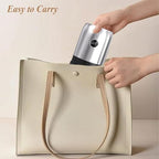 Portable Electric Burr Coffee Grinder with 40 Adjustable Settings & 35g Capacity, 1800mAh Rechargeable Coffee Bean Grinder with Conical Ceramic Burr, for Travel (SILVER) - Image 6