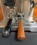 Double Spout Portafilter Compatible with Breville Barista Express Touch Bambino Infuser Duo Espresso Machine - 54mm Espresso Portafilter - Double Shot Filter Basket - Accessories - Wooden - Image 6