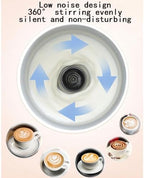Electric Milk Frother, 550W Fully Automatic Hot & Cold Coffee Steamer, 230ML Milk Foamer, for Coffee,Latte,Cappuccino - Image 6