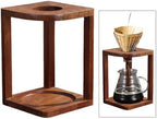 Wooden Coffee Filter Cup Stand Dripper Rack Stable Pour Over Coffee Brewer Holder for Hotel Dorm Tea House Kitchen- Style A - Image 5