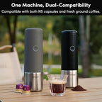 Portable Espresso Machine, Self-Heating Travel Coffee Maker with Double-Walled SUS316 Cup,20 Bar Patented Hydraulic System,PD 3.0 Fast Charge,Cold Brew Mode,for Ground Coffee&NS Capsules,Black - Image 2