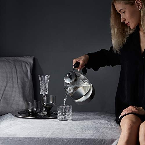 ASCOT Glass Electric Kettle, 1.5L Borosilicate Glass, 1500W, Silver - Image 6