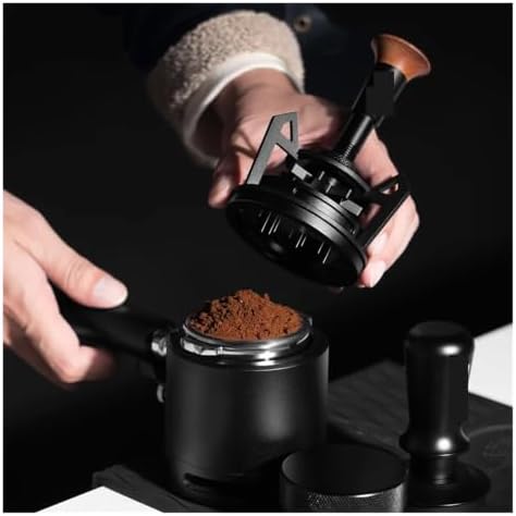 Compatible WithIKAPE V3 Espresso Rotary WDT,Coffee Stirrer With Dosing Funnel & Stand,Espresso Stirrer Distribution Tool For Barista(Black 58MM) - Image 3