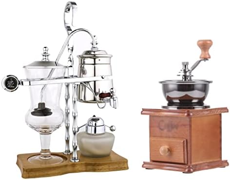 JITEM Cafetera Belgium Luxury Royal Family Balance Syphon Coffee Maker Siphon Brewer Elegant Design Retro Style 4-5 Cups Glass Siphon Pot for Coffee or Tea by Unknown