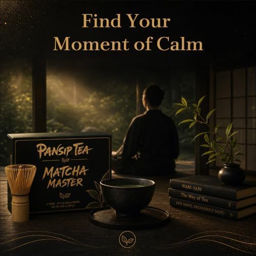 PANSIPTEA Ceremonial Matcha Set, 4 Single-Cultivar Matcha Powder Tins, 80g - Image 6