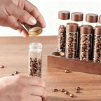 CREATCABIN 12Pcs Single Dose Coffee Bean Storage Tubes Dosing Glass Vials - Image 3