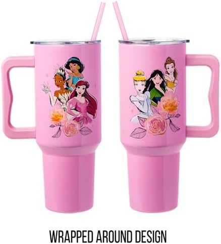 Silver Buffalo Disney Princess Cinderella, Stainless Steel Tumbler, 40oz - Image 5