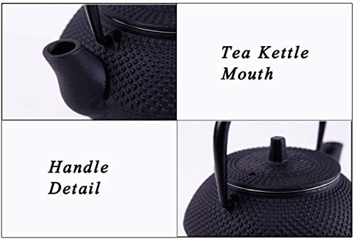 tetsubin Cast iron Tea Kettle workshop Healthy japanese Tea pot with Stainless Steel Infuser（10.14oz） - Image 4