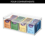 iDesign XL Tea Bag Organizer, Clear, 2-Pack - Image 5