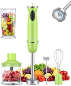 Immersion Blender Handheld 5 in 1 Hand Blender, 1000W Hand Mixer Stick, BPA-Free 12 Speed Handheld Blender with Mixing Beaker, Chopper, Whisk and Milk Frother for Soup, Smoothies, Sauce, Baby Food by Abuler