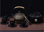 tetsubin Cast iron Tea Kettle workshop Healthy japanese flower pattern Teapot with Stainless Steel Infuser send gift（30.4oz）【gold Cherry blossom】 - Image 7