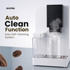 Averno Fully Automatic Espresso Machine with Grinder & Milk Frother, Bean to Cup Coffee Maker for Espresso, Cappuccino & Latte, Stainless Steel Brewing Unit - Image 3