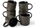 famiware Coffee Mug Set of 6, Star 12 oz Ceramic Mugs Cups Set with Handle by Famiware