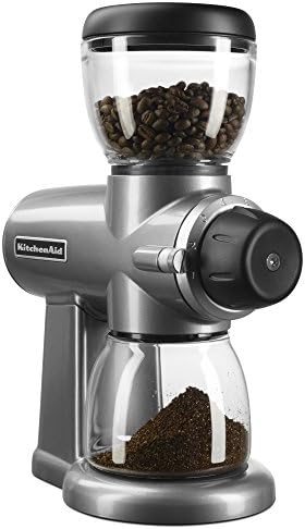 KitchenAid KCG0702CS Burr Coffee Grinder, Contour Silver by KitchenAid