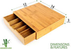 Bamboo Land- Bamboo K Cup Holder, 4 Adjustable Dividers, 36 K Cup Pod Storage, Coffee Pod Drawer, Coffee Pod Holder, Coffee Pod Organizer, Kcup Holder, K Cup Holders for Counter, Coffee Pods Holder - Image 2