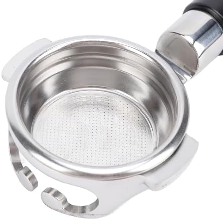 54mm Bottomless Portafilter, Fits 54mm Machines Stainless Steel with Filter Basket Espresso Machine Accessories Replacement Parts (Black Ink) - Image 6