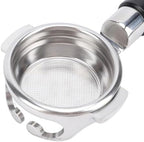 54mm Bottomless Portafilter, Fits 54mm Machines Stainless Steel with Filter Basket Espresso Machine Accessories Replacement Parts (Black Ink) - Image 6