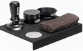 IKAPE 51MM Coffee Tamper Set Black 6 IN 1, Espresso Tool Kit for Making Perfect Shots – Tamper, Distributor, Funnel, Mat, Screen, and Towel by IKAPE