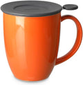 FORLIFE Uni Brew-in-Mug with Tea Infuser and Lid, 16-Ounce, Carrot by Unknown