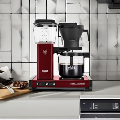 Technivorm Moccamaster 53929 KBGV 10-Cup Coffee Maker Merlot Red, 40 Ounce, 1.25l - Image 5